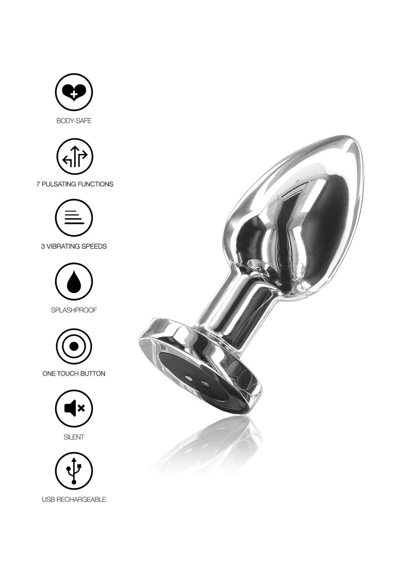 ToyJoy Vibrating Metal Buttplug Storlek S