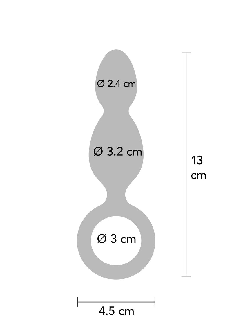 ToyJoy The Plugger 2-Balls Metallic Silicone Plug