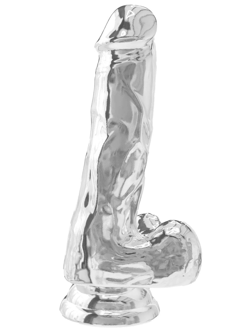 ToyJoy Get Real Clear Dildo with Balls 16 cm