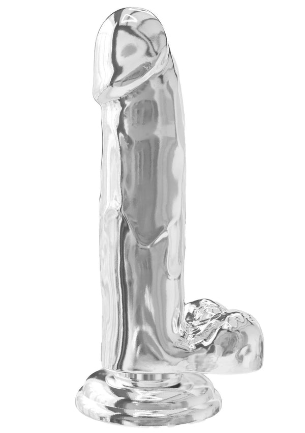 ToyJoy Get Real Clear Dildo with Balls 18 cm