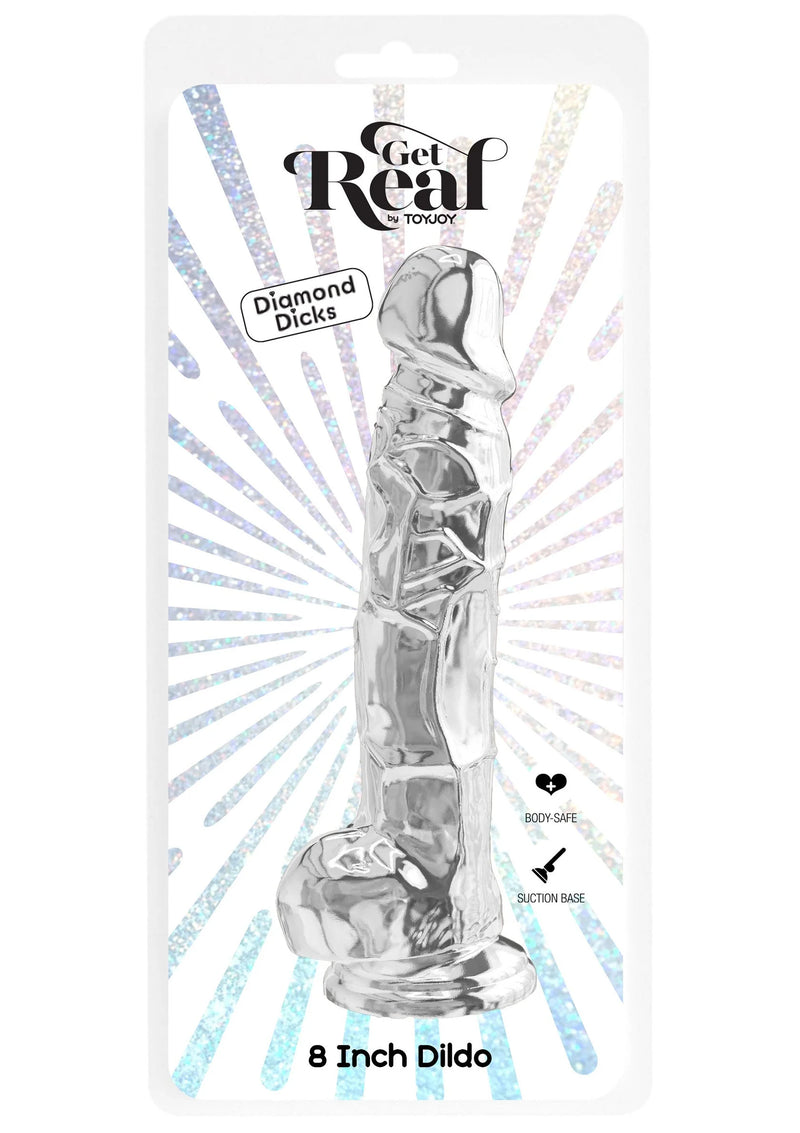 ToyJoy Get Real Clear Dildo with Balls 22,5 cm