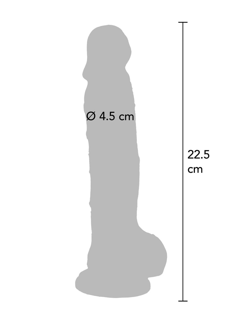ToyJoy Get Real Clear Dildo with Balls 22,5 cm