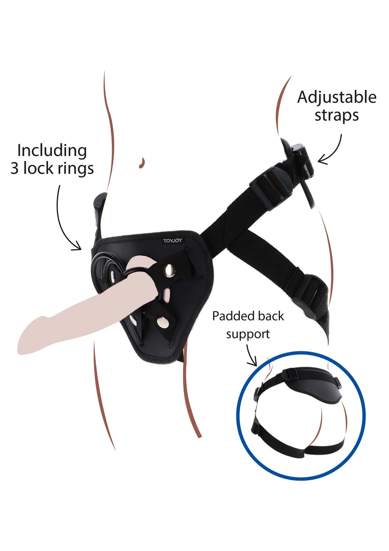 ToyJoy Strap-On Full Cover Deluxe Harness O/S