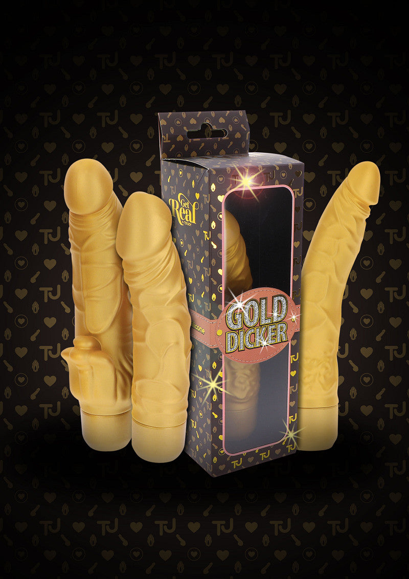 ToyJoy Get Real Gold Dicker Vibrator