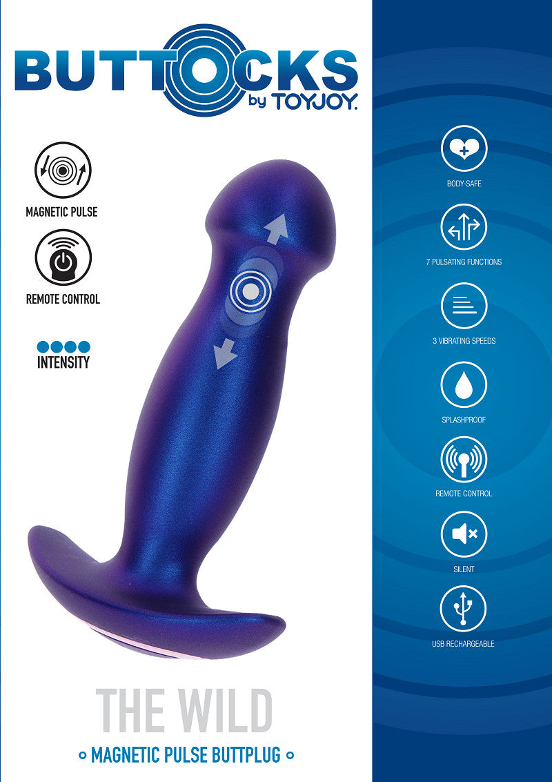 ToyJoy Buttocks The Wild Magnetic Pulse Vibrating Plug
