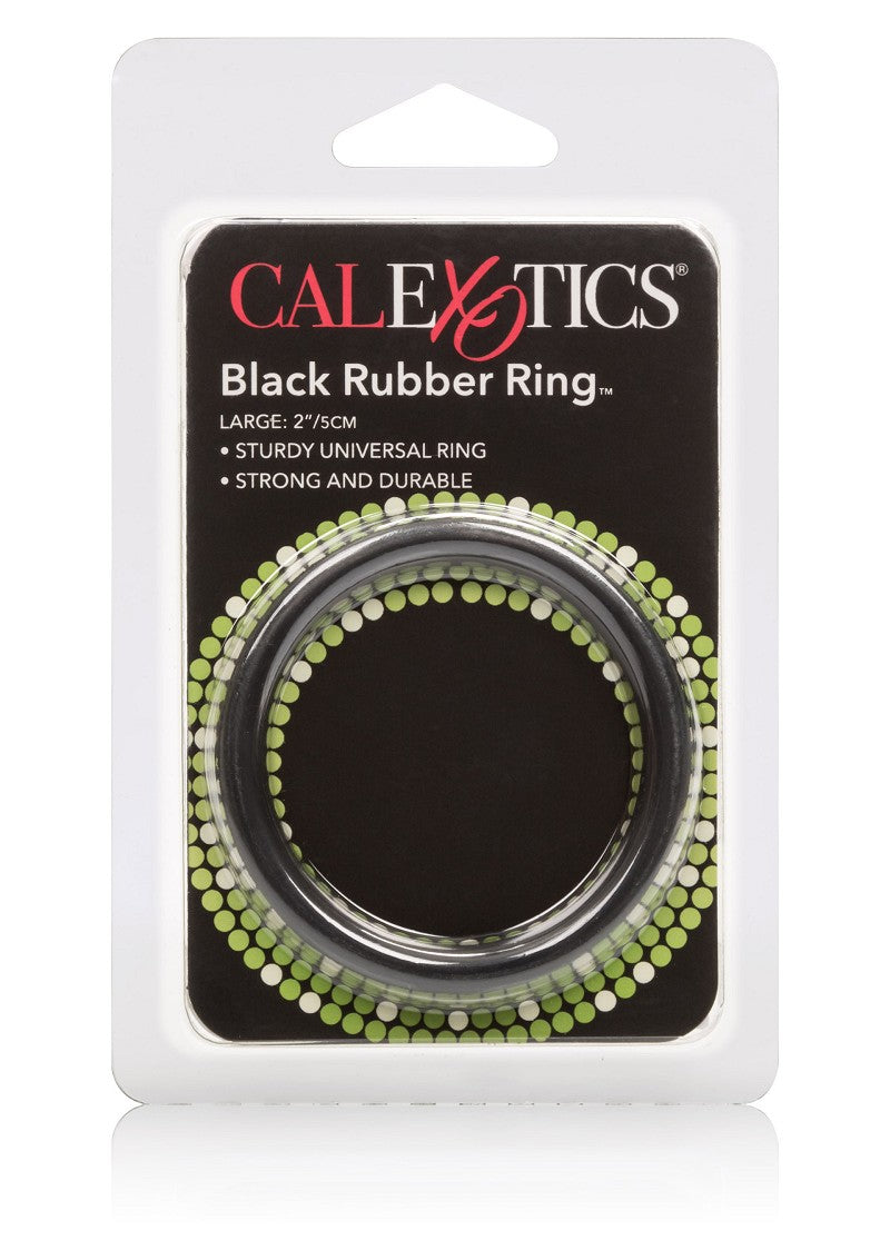CalExotics Black Rubber Ring - Storlek L