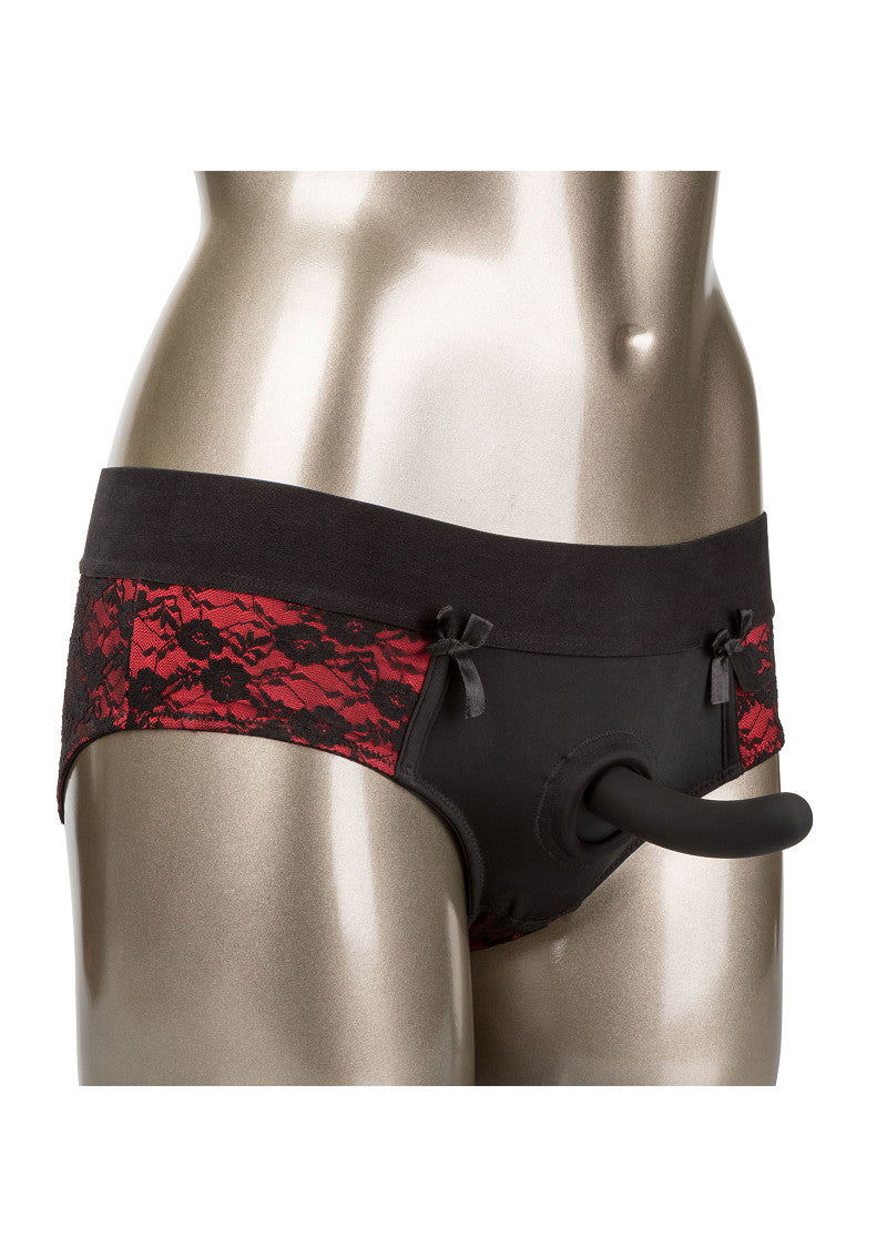 CalExotics Scandal Crotchless Pegging Panty Set - S/M