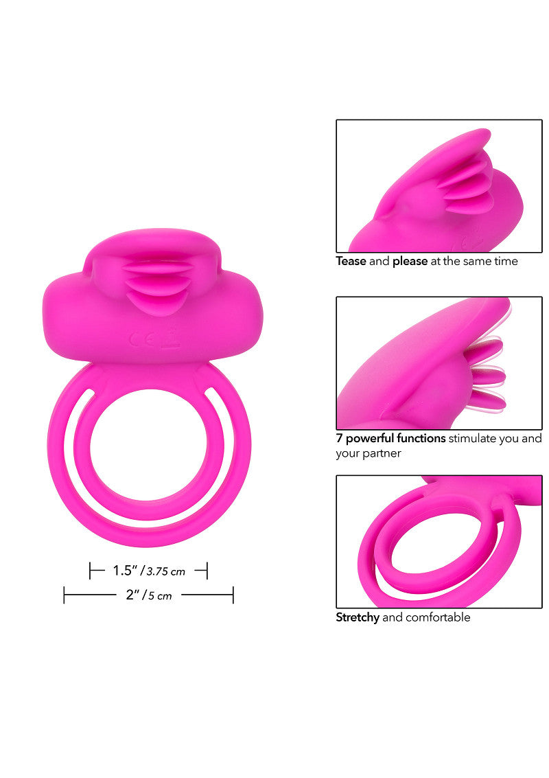 CalExotics Silicone Dual Clit Flicker Enhancer uppladdningsbar
