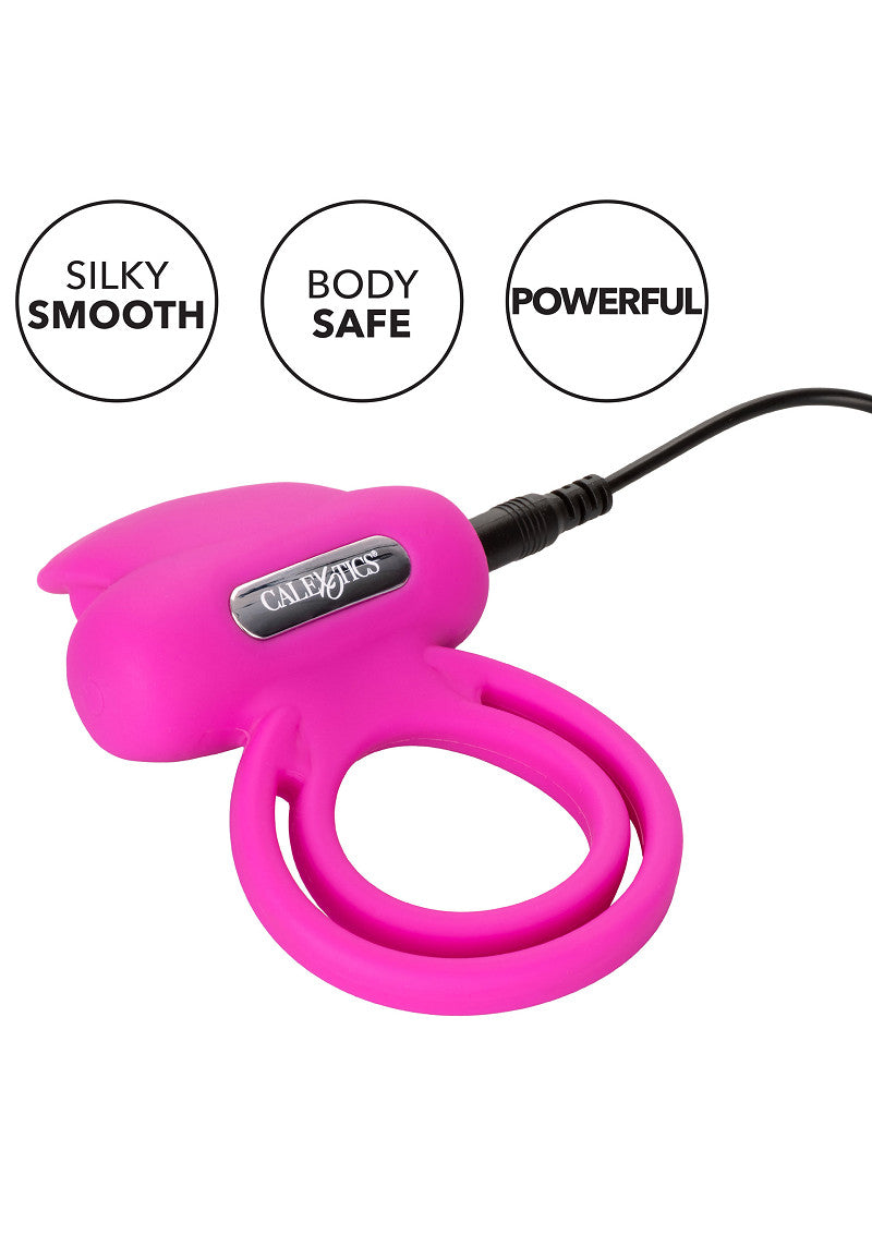 CalExotics Silicone Dual Clit Flicker Enhancer uppladdningsbar