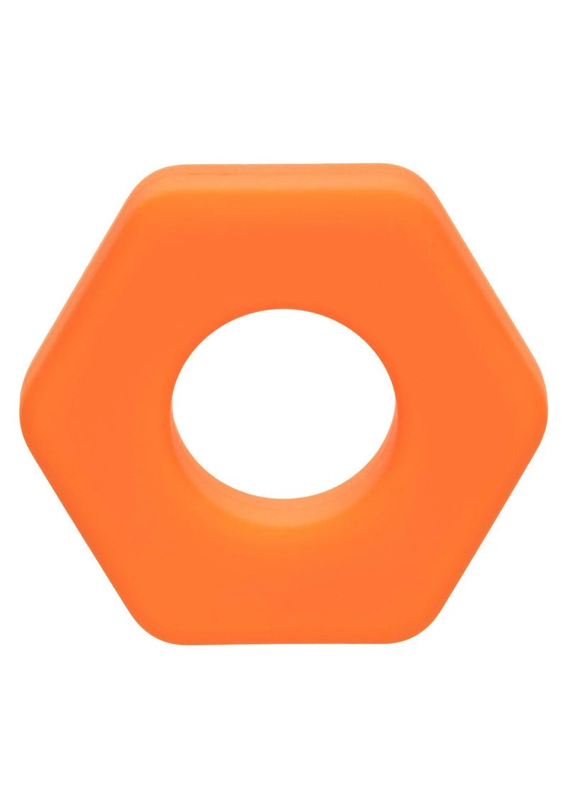 CalExotics Alpha Liquid Silicone Prolong Sexagon Ring
