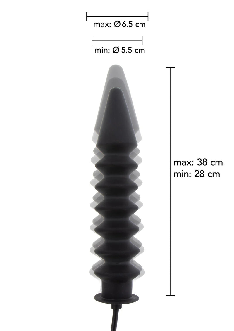 Hidden Desire Extreme Inflatable Ribbed Plug - Expert