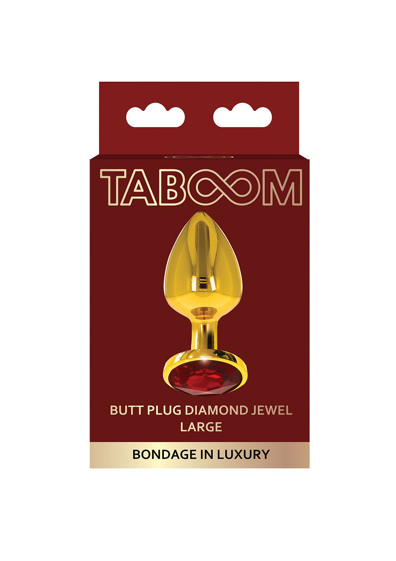 Taboom Butt Plug With Diamond Jewel storlek L