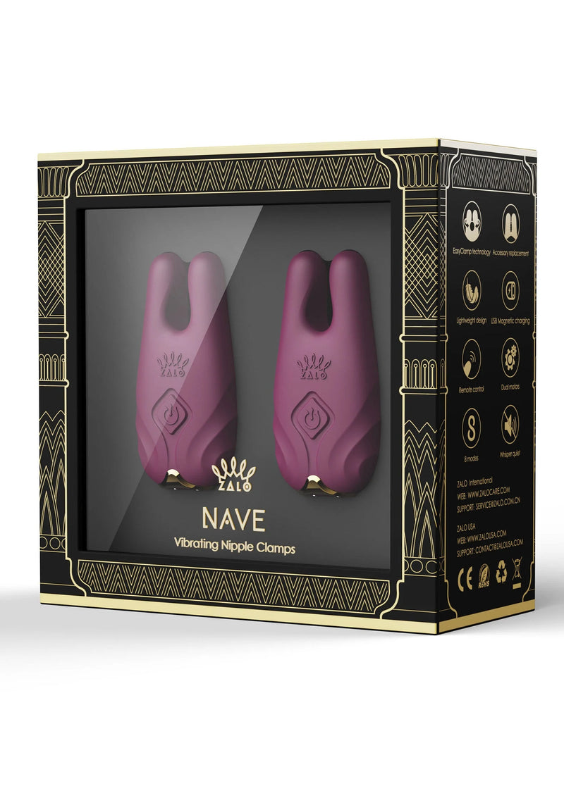 Zalo Nave Vibrating Nipple Clamps