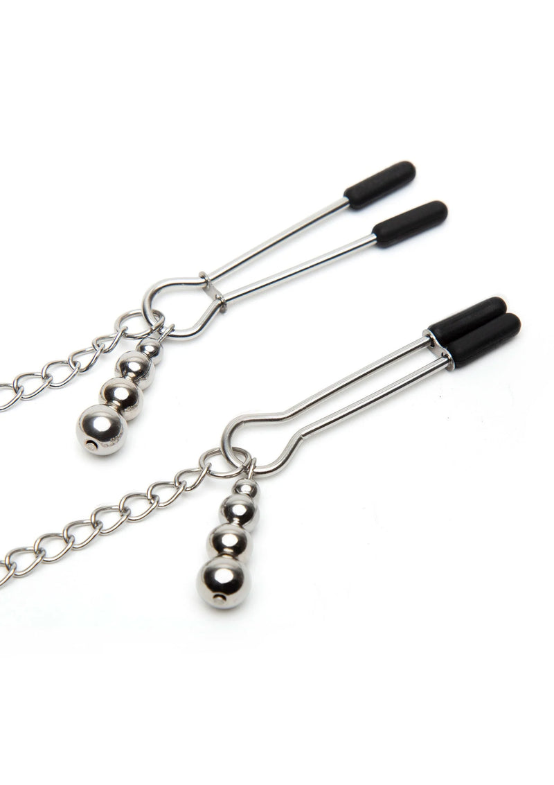 Fifty Shades of Grey Satin Lace Collar & Nipple Clamps