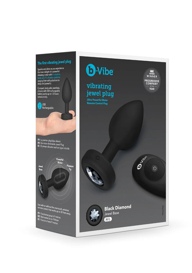 B-Vibe Vibrating Jewel Plug M/L