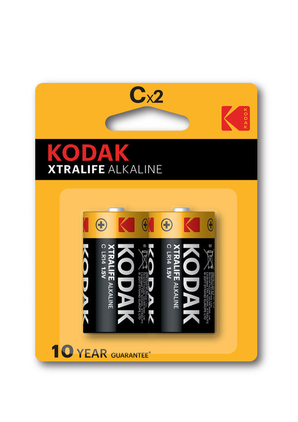 Kodak Xtralife Alkaliska C-Batterier 10x2 st