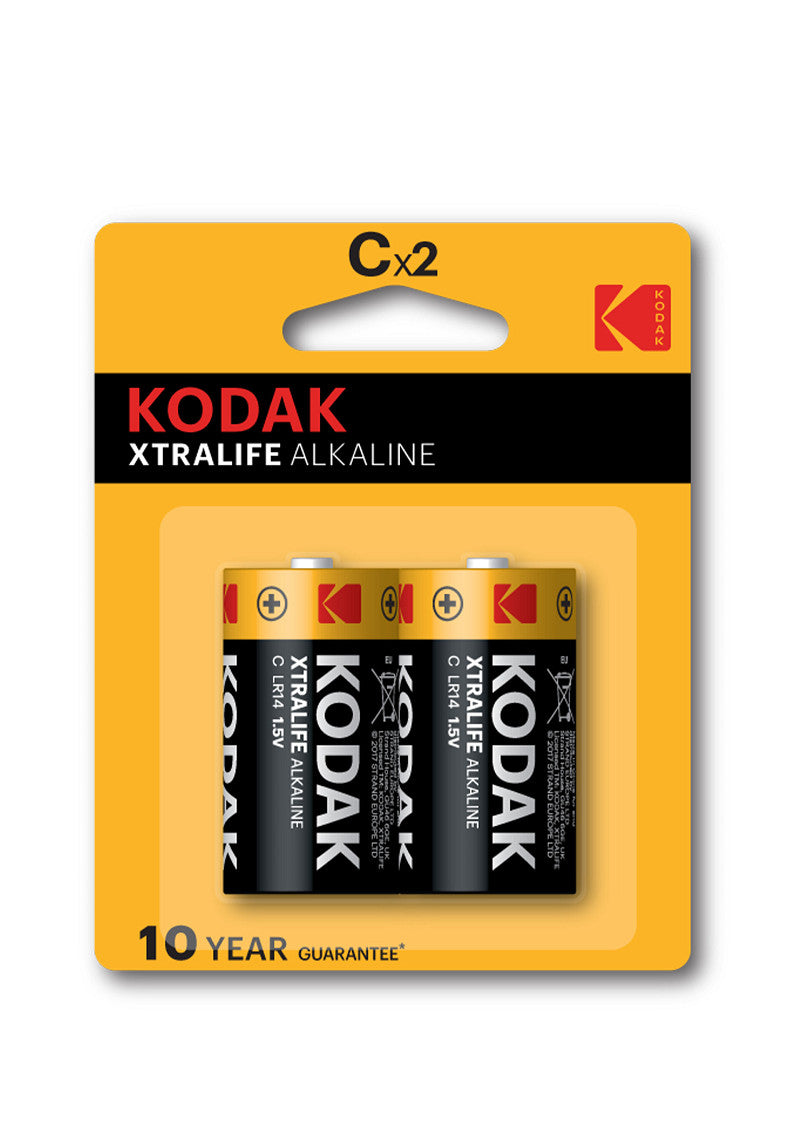 Kodak Xtralife Alkaliska C-Batterier 10x2 st