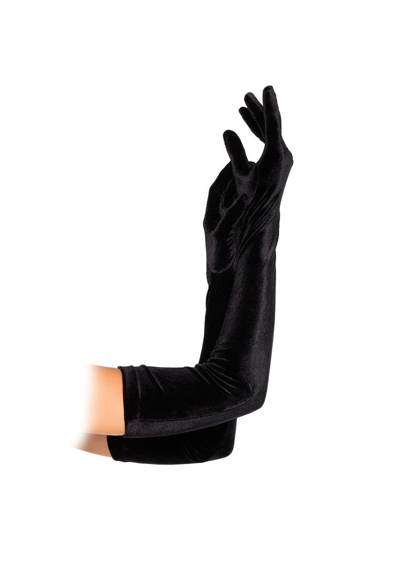 Leg Avenue Velvet Opera Length Gloves