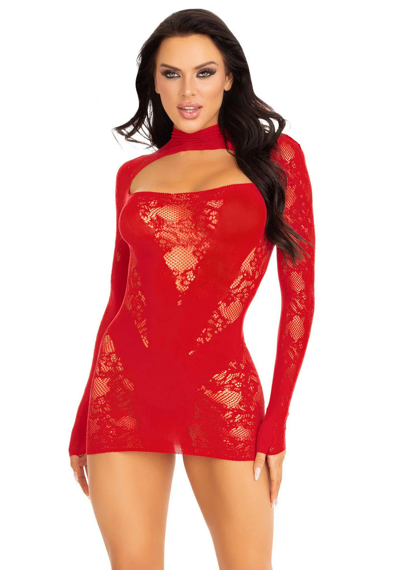 Leg Avenue Mini Dress and Gloved Sleeves